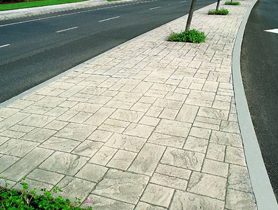 彩色壓印混凝土路面